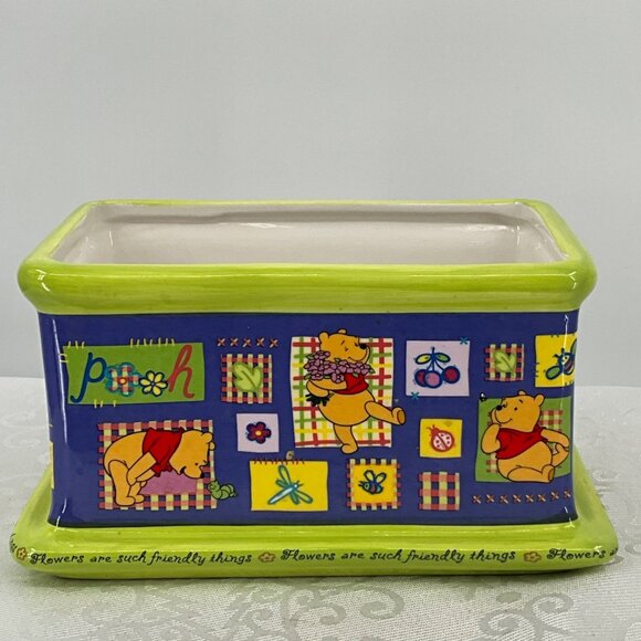 Winnie The Pooh Ceramic Planter Box - Picture 1 of 10
